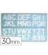 Plantilla liderpapel rotulacion 1600 letras y numeros 30 mm