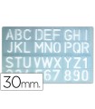 Plantilla liderpapel rotulacion 1600 letras y numeros 30 mm