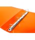 Carpeta liderpapel 4 anillas 25 mm mixtas 43431 polipropileno din a4 naranja serie frosty