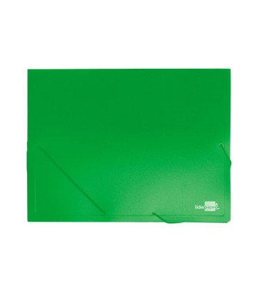 Carpeta liderpapel portadocumentos 36903 polipropileno dina4 verde lomo 50 mm