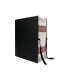 Carpeta fuelle liderpapel folio carton forrado negra