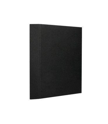 Carpeta fuelle liderpapel folio carton forrado negra