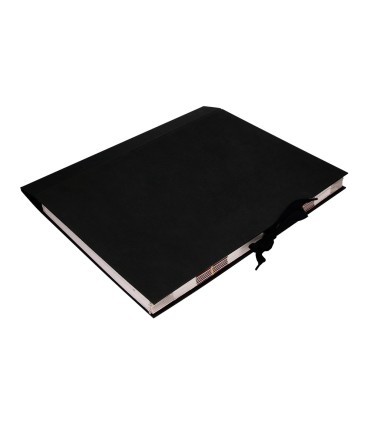 Carpeta fuelle liderpapel folio carton forrado negra