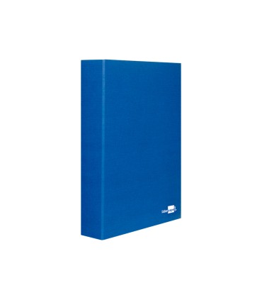 Carpeta de 4 anillas 40mm mixtas liderpapel folio carton forrado paper coat azul