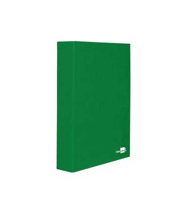 Carpeta de 4 anillas 40mm mixtas liderpapel folio carton forrado paper coat verde