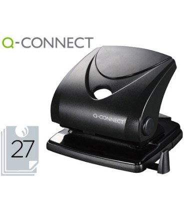 Taladrador q connect kf01235 negro abertura 27 mm capacidad 27 hojas