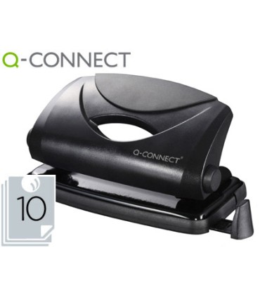 Taladrador q connect kf01233 negro abertura 1 mm capacidad 10 hojas