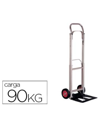 Carretilla portapaquetes q connect con ruedas plegablesen aluminio carga 90 kg 1110x390x410 mm