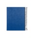 Cuaderno espiral liderpapel a5 micro papercoat tapa forrada 140h 75 gr cuadro5mm 5 bandas 6 taladros azul