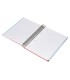 Cuaderno espiral liderpapel a5 micro papercoat tapa forrada 140h 75 gr cuadro5mm 5 bandas 6 taladros rojo