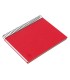 Cuaderno espiral liderpapel a5 micro papercoat tapa forrada 140h 75 gr cuadro5mm 5 bandas 6 taladros rojo