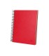 Cuaderno espiral liderpapel a5 micro papercoat tapa forrada 140h 75 gr cuadro5mm 5 bandas 6 taladros rojo