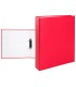 Carpeta de 2 anillas 40mm mixtas liderpapel folio carton forrado paper coat plastico roja