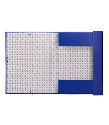 Carpeta proyectos liderpapel folio lomo 90mm carton forrado azul