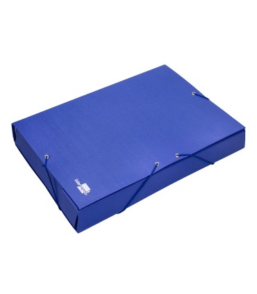 Carpeta proyectos liderpapel folio lomo 90mm carton forrado azul