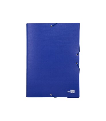 Carpeta proyectos liderpapel folio lomo 90mm carton forrado azul