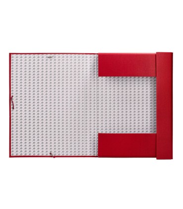 Carpeta proyectos liderpapel folio lomo 90mm carton forrado roja