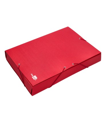 Carpeta proyectos liderpapel folio lomo 90mm carton forrado roja