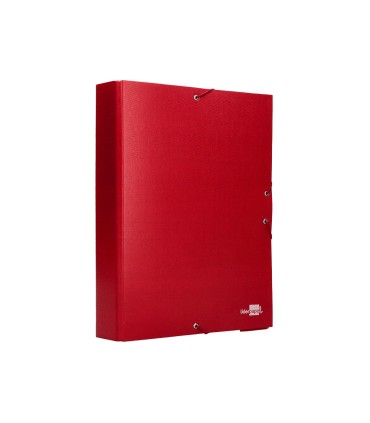 Carpeta proyectos liderpapel folio lomo 90mm carton forrado roja