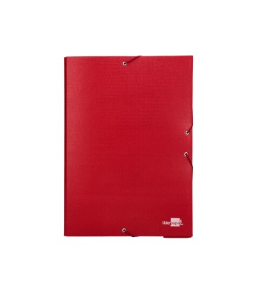 Carpeta proyectos liderpapel folio lomo 90mm carton forrado roja