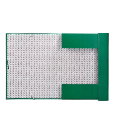 Carpeta proyectos liderpapel folio lomo 90mm carton forrado verde