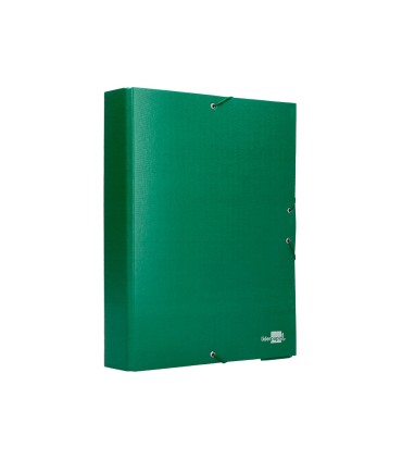 Carpeta proyectos liderpapel folio lomo 90mm carton forrado verde