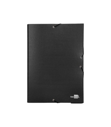 Carpeta proyectos liderpapel folio lomo 90mm carton forrado negra