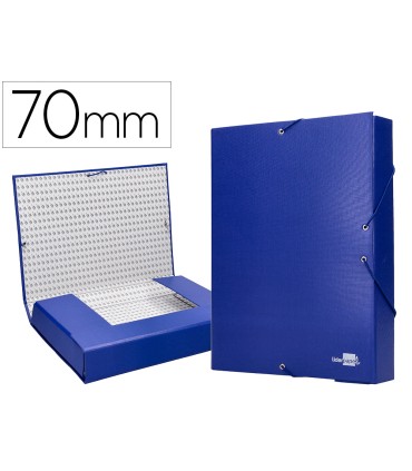 Carpeta proyectos liderpapel folio lomo 70mm carton forradoazul