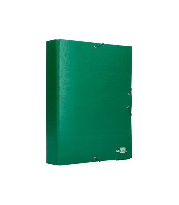 Carpeta proyectos liderpapel folio lomo 70mm carton forradoverde