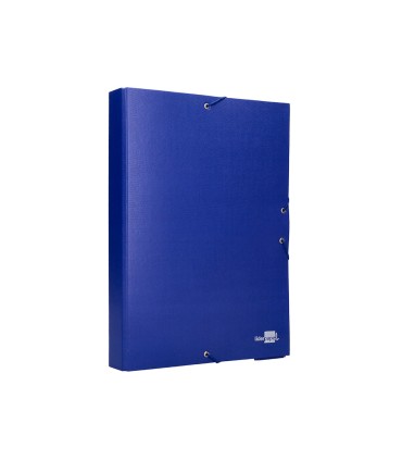 Carpeta proyectos liderpapel folio lomo 50mm carton forradoazul