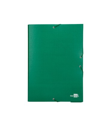 Carpeta proyectos liderpapel folio lomo 50mm carton forradoverde