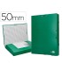 Carpeta proyectos liderpapel folio lomo 50mm carton forradoverde