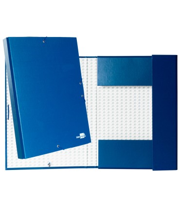 Carpeta proyectos liderpapel folio lomo 30mm carton forradoazul