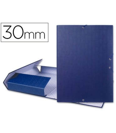 Carpeta proyectos liderpapel folio lomo 30mm carton forradoazul