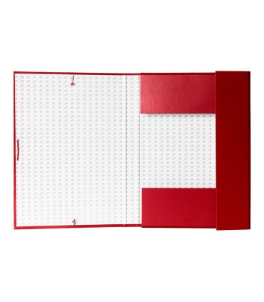 Carpeta proyectos liderpapel folio lomo 30mm carton forrado roja