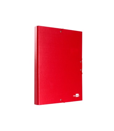 Carpeta proyectos liderpapel folio lomo 30mm carton forrado roja