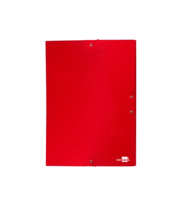 Carpeta proyectos liderpapel folio lomo 30mm carton forrado roja