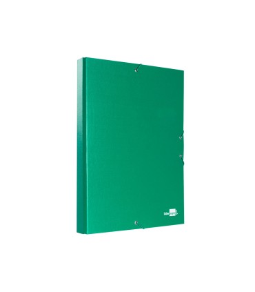 Carpeta proyectos liderpapel folio lomo 30mm carton forrado verde