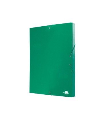 Carpeta proyectos liderpapel folio lomo 30mm carton forrado verde