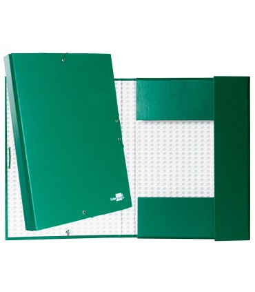 Carpeta proyectos liderpapel folio lomo 30mm carton forrado verde