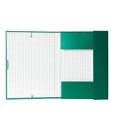 Carpeta proyectos liderpapel folio lomo 30mm carton forrado verde