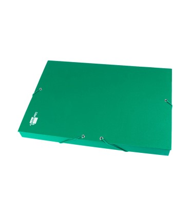 Carpeta proyectos liderpapel folio lomo 30mm carton forrado verde