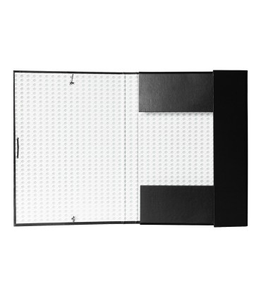 Carpeta proyectos liderpapel folio lomo 30mm carton forrado negra