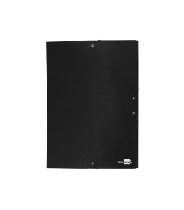 Carpeta proyectos liderpapel folio lomo 30mm carton forrado negra