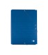 Carpeta liderpapel gomas folio 3 solapas carton forrado azul