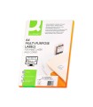 Etiqueta adhesiva q-connect kf10649 -tamaño 70x42,3 mm fotocopiadora laser ink-jet caja con 100 hojas din a4