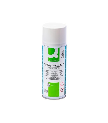 Pegamento q connect spray quick mount adhesivo reposicionable bote de 400 ml