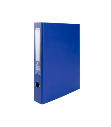 Carpeta de 2 anillas 40mm mixtas liderpapel folio carton forrado paper coat compresor plastico azul