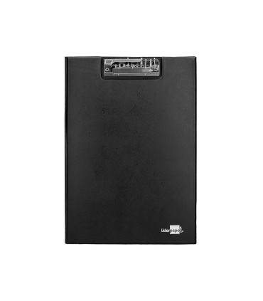 Carpeta liderpapel miniclip superior folio plastico negro