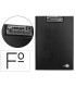 Carpeta liderpapel miniclip superior folio plastico negro